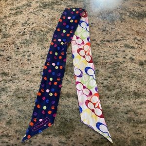 Coach ponytail scarf